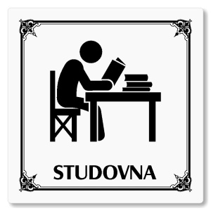 Studovna, 80x80mm, bílá, Nebraska